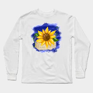 Bookish Sunflower Long Sleeve T-Shirt